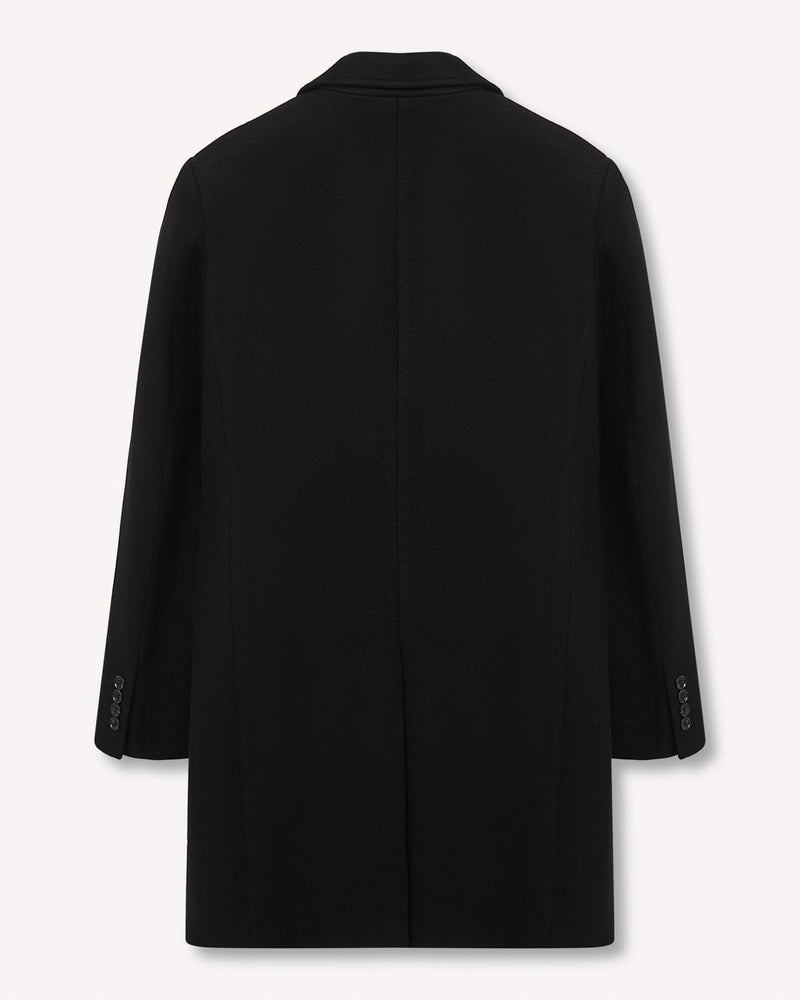 Gianni Feraud Covert Coat Black | Malford of London Savile Row and Luxury Formal Wear Sale Outlet