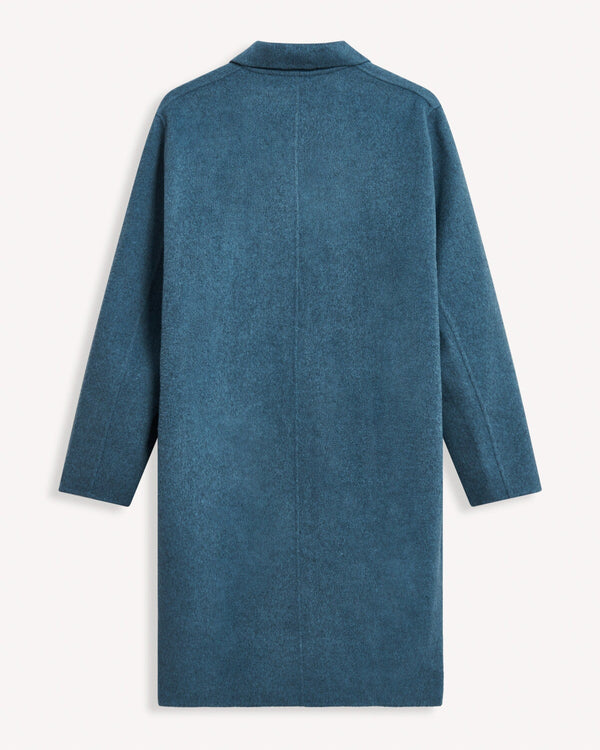 Acne Studios Avalon Single-Breasted Wool Coat Aqua Blue Melange | Malford of London Savile Row and Luxury Formal Wear Sale Outlet