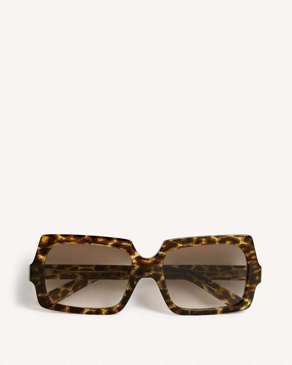 Acne Studios George Leopard Print Sunglasses Brown | Malford of London Savile Row and Luxury Formal Wear Sale Outlet