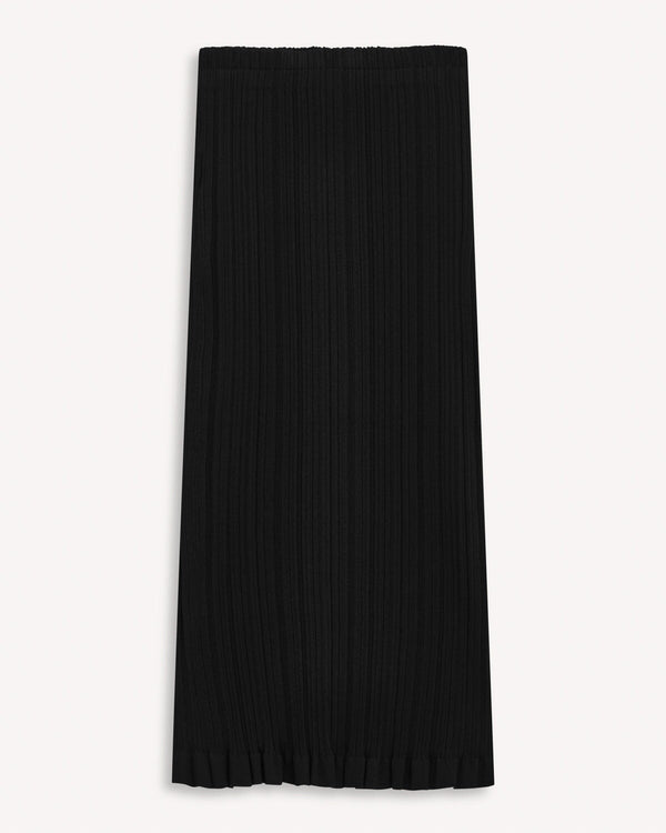 Acne Studios High Waist Ribbed Pencil Skirt Black | Malford of London Savile Row and Luxury Formal Wear Sale Outlet