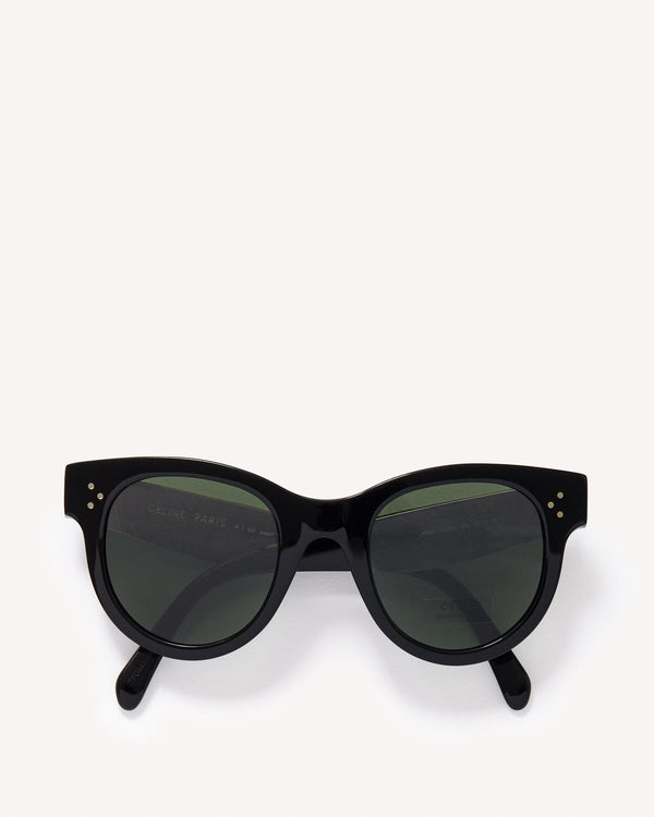 Celine Round Frame Sunglasses Black Green | Malford of London Savile Row and Luxury Formal Wear Sale Outlet