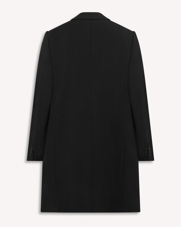 Dolce Gabbana Bistretch Over Coat Black | Malford of London Savile Row and Luxury Formal Wear Sale Outlet