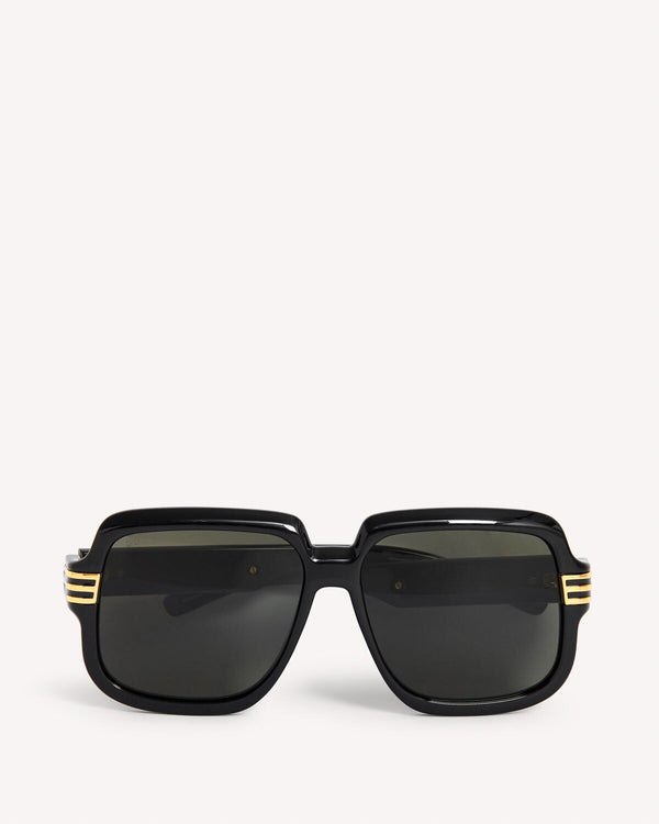 Gucci Oversized Square Shape Sunglasses Black | Malford of London Savile Row and Luxury Formal Wear Sale Outlet
