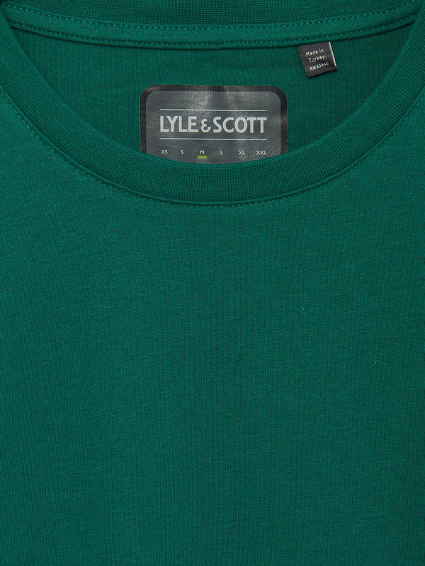 Lyle & Scott Martin Mens Crew Neck Tee Teal Green | Malford of London Savile Row and Luxury Formal Wear Sale Outlet