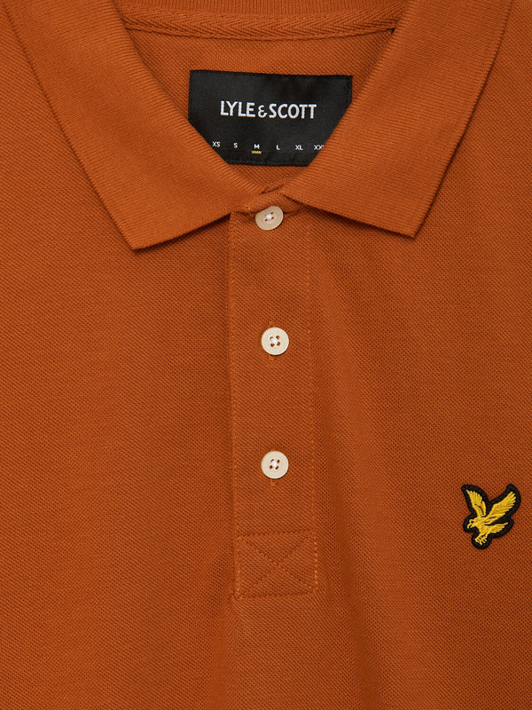 Lyle & Scott Mens Classic Polo Shirt Tobacco | Malford of London Savile Row and Luxury Formal Wear Sale Outlet