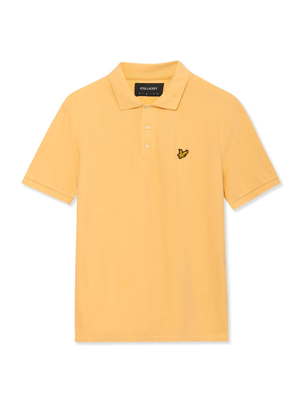 Lyle & Scott Mens Sand Wash Polo Shirt Gold Haze | Malford of London Savile Row and Luxury Formal Wear Sale Outlet