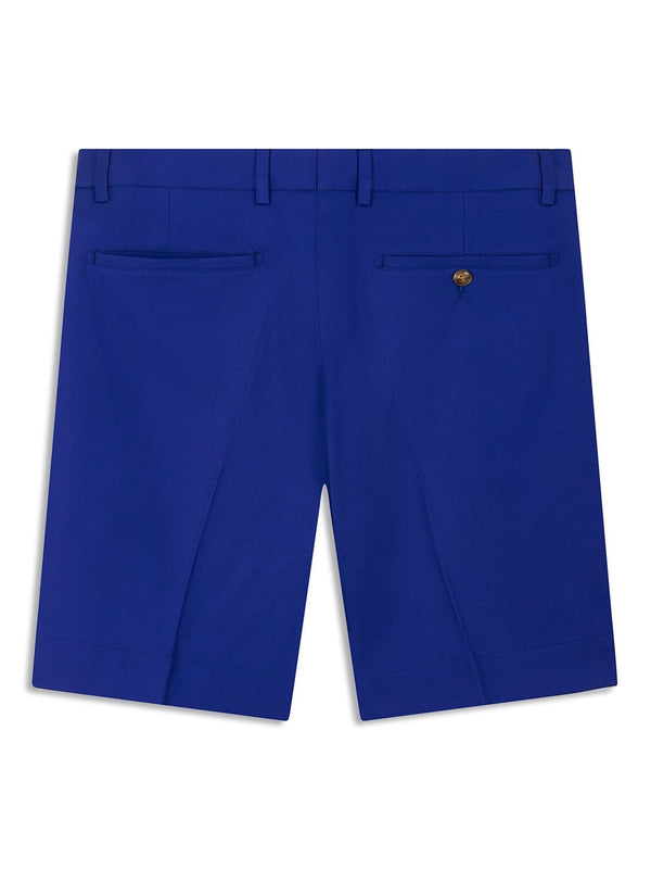 Bernard Weatherill BW Classic Cotton Chino Short Blue | Malford of London Savile Row and Luxury Formal Wear Sale Outlet