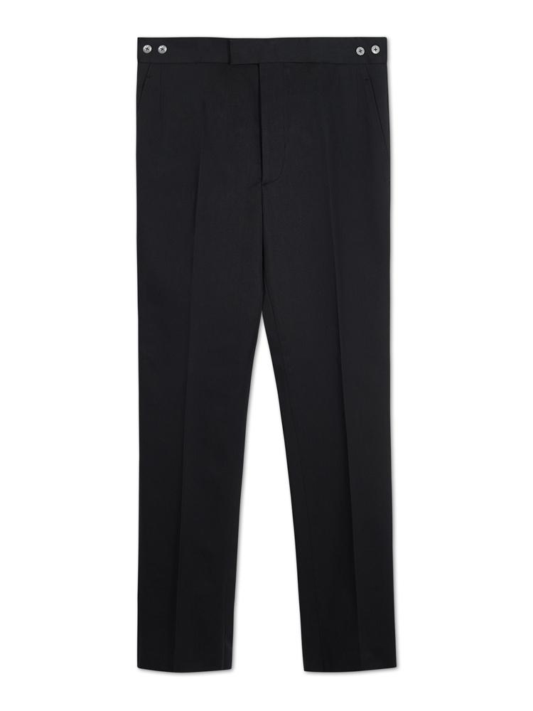 Kilgour Classic Cotton Suit Trousers Navy | Malford of London Savile Row and Luxury Formal Wear Sale Outlet