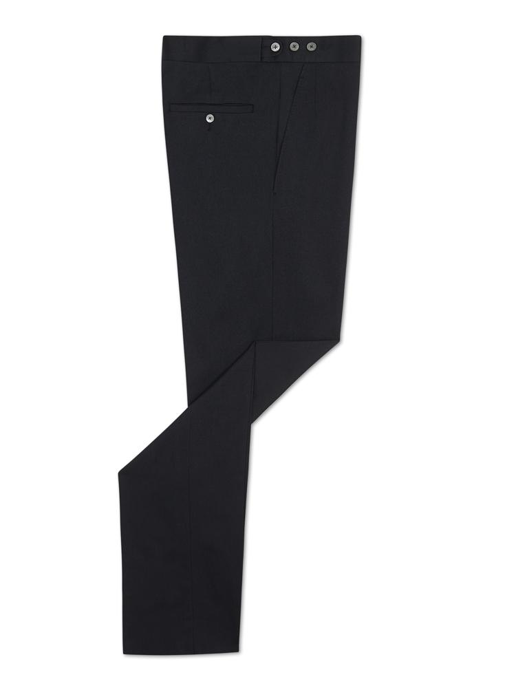 Kilgour Classic Cotton Suit Trousers Navy | Malford of London Savile Row and Luxury Formal Wear Sale Outlet
