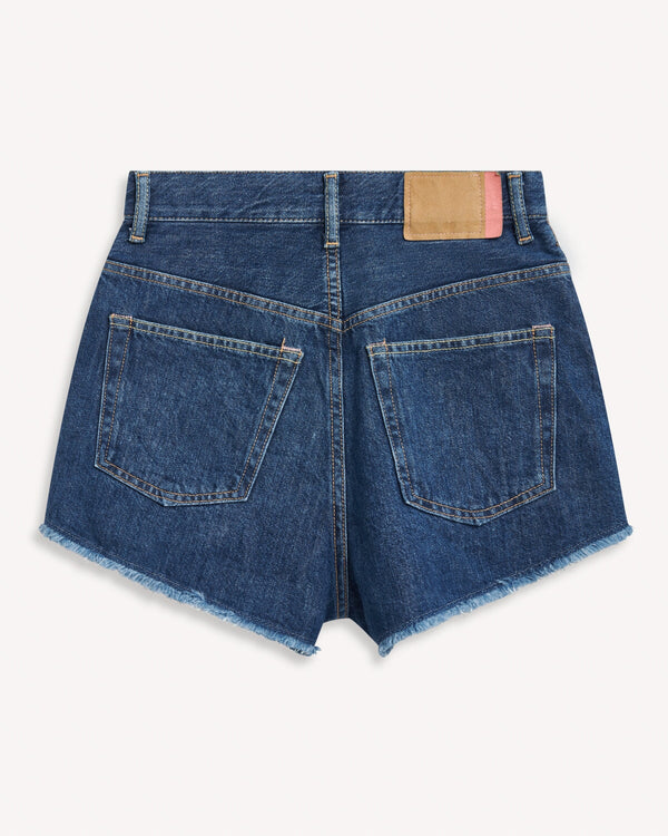 Acne Studios 1990 High Waist Denim Shorts Blue | Malford of London Savile Row and Luxury Formal Wear Sale Outlet