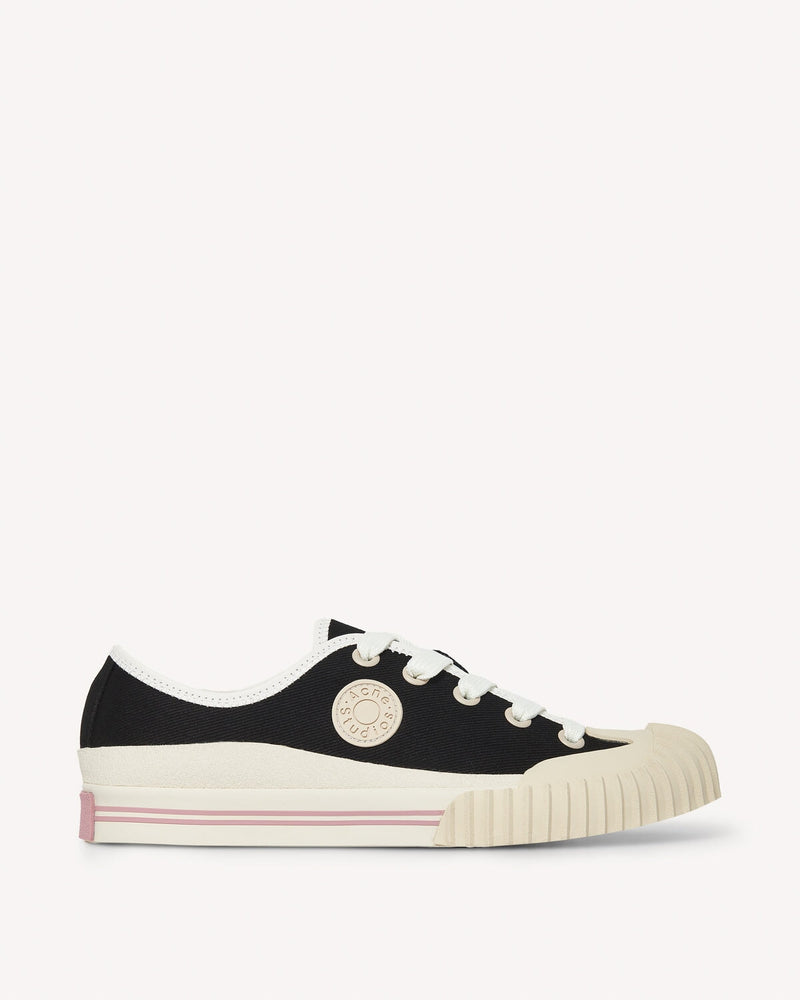 Acne Studios Brady Canvas Trainers Black | Malford of London Savile Row and Luxury Formal Wear Sale Outlet