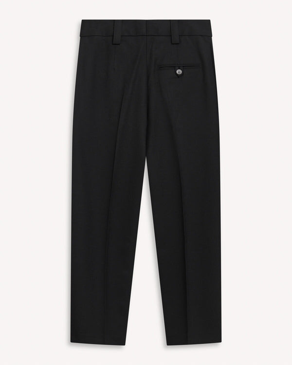 Acne Studios Cropped Straight Leg Trousers Black | Malford of London Savile Row and Luxury Formal Wear Sale Outlet