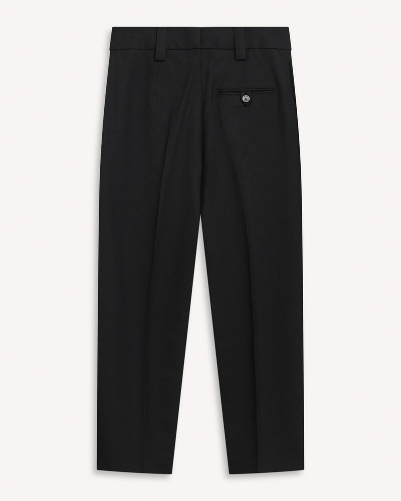 Acne Studios Cropped Straight Leg Trousers Black | Malford of London Savile Row and Luxury Formal Wear Sale Outlet
