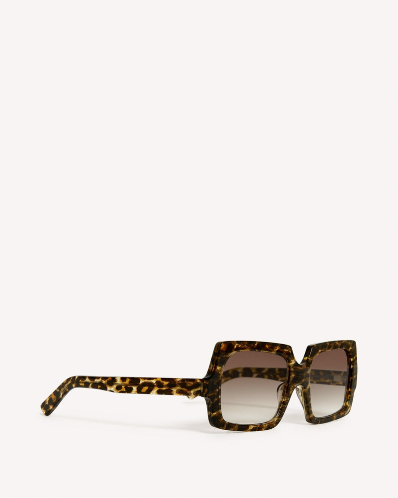 Acne Studios George Leopard Print Sunglasses Brown | Malford of London Savile Row and Luxury Formal Wear Sale Outlet