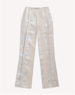 Acne Studios High Waist Patterned Trousers Oriental Silver | Malford of London Savile Row and Luxury Formal Wear Sale Outlet
