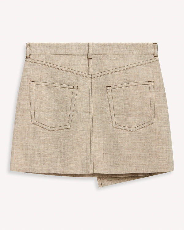 Acne Studios Isobel Wrap Waist Skirt Beige | Malford of London Savile Row and Luxury Formal Wear Sale Outlet