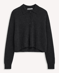 Acne Studios Kelania Collared Sweater Charcoal Grey | Malford of London Savile Row and Luxury Formal Wear Sale Outlet
