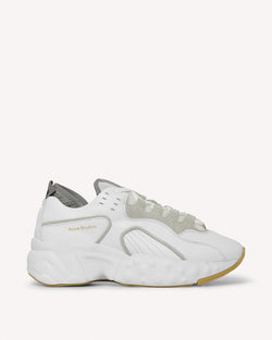 Acne Studios Manhattan Leather Trainers White | Malford of London Savile Row and Luxury Formal Wear Sale Outlet