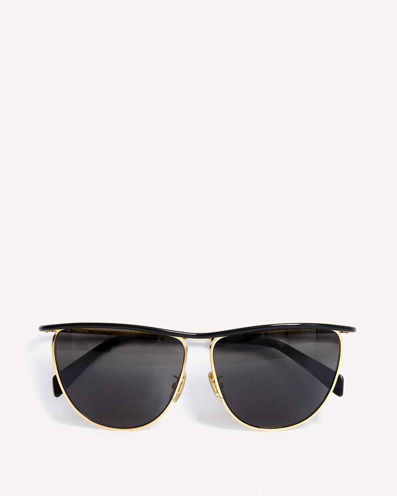 Celine Contrast Frame Sunglasses Black Gold | Malford of London Savile Row and Luxury Formal Wear Sale Outlet