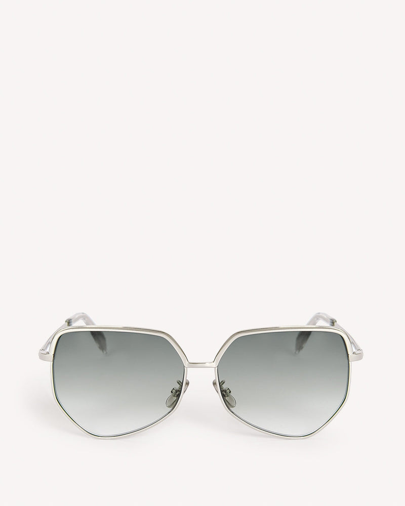 Celine Metallic Angular Sunglasses Silver | Malford of London Savile Row and Luxury Formal Wear Sale Outlet