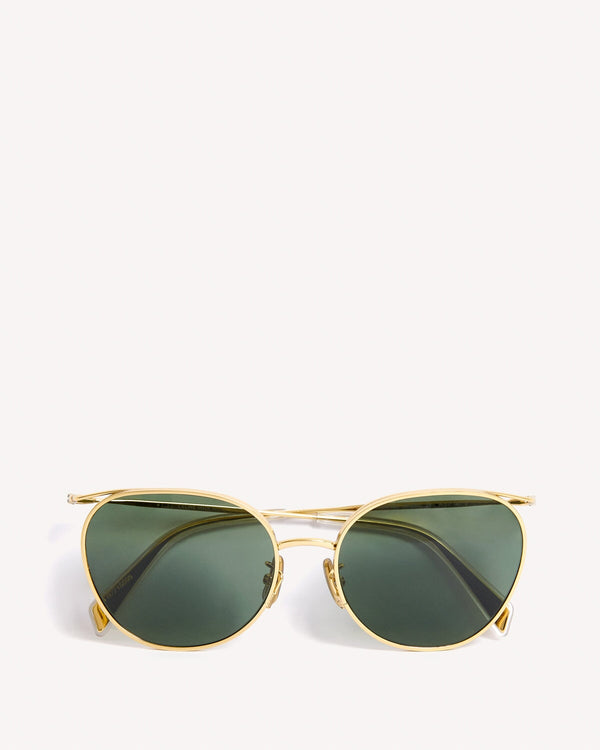 Celine Rounded Lens Sunglasses Gold | Malford of London Savile Row and Luxury Formal Wear Sale Outlet