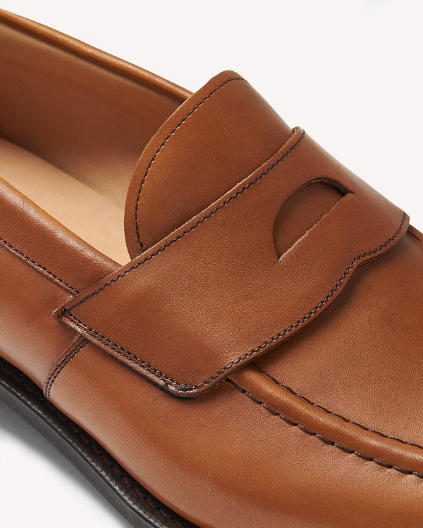Church's Dawley Leather Loafers Brown | Malford of London Savile Row and Luxury Formal Wear Sale Outlet
