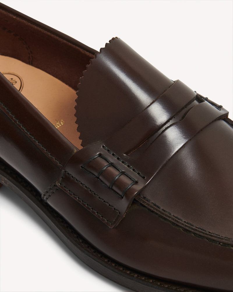Church’s Men’s Tunbridge Penny Loafer - Burnt | Malford of London Savile Row and Luxury Formal Wear Sale Outlet