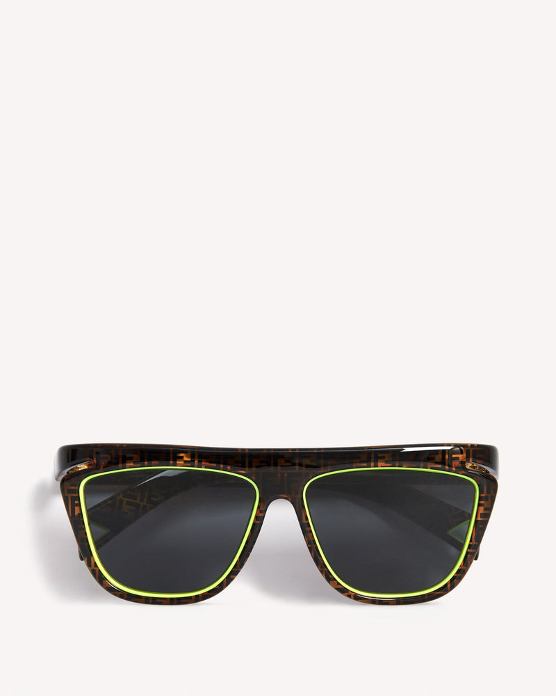 Fendi FF Monogram Sunglasses Brown Yellow | Malford of London Savile Row and Luxury Formal Wear Sale Outlet