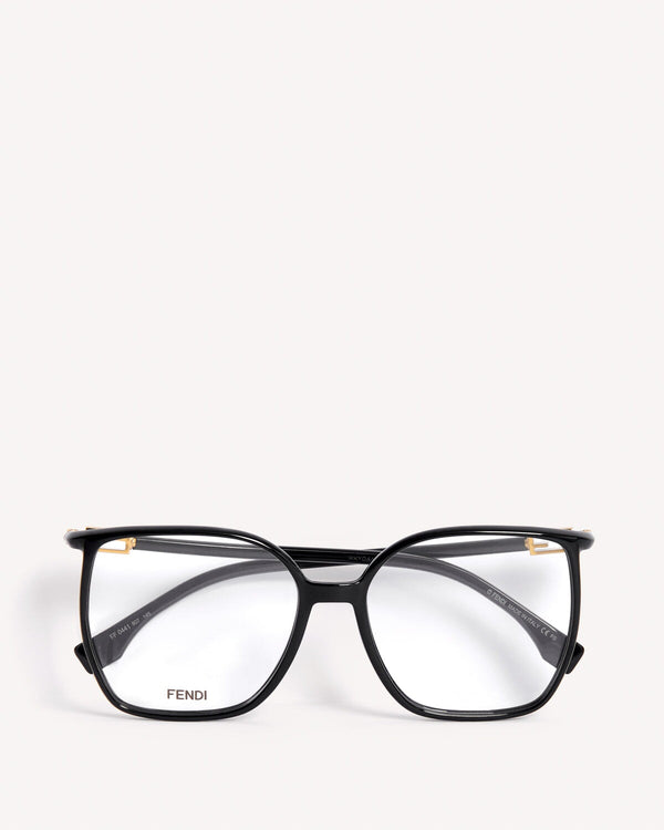 Fendi Oversized Square Framed Optical Glasses Black | Malford of London Savile Row and Luxury Formal Wear Sale Outlet