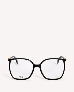 Fendi Oversized Square Framed Optical Glasses Black | Malford of London Savile Row and Luxury Formal Wear Sale Outlet