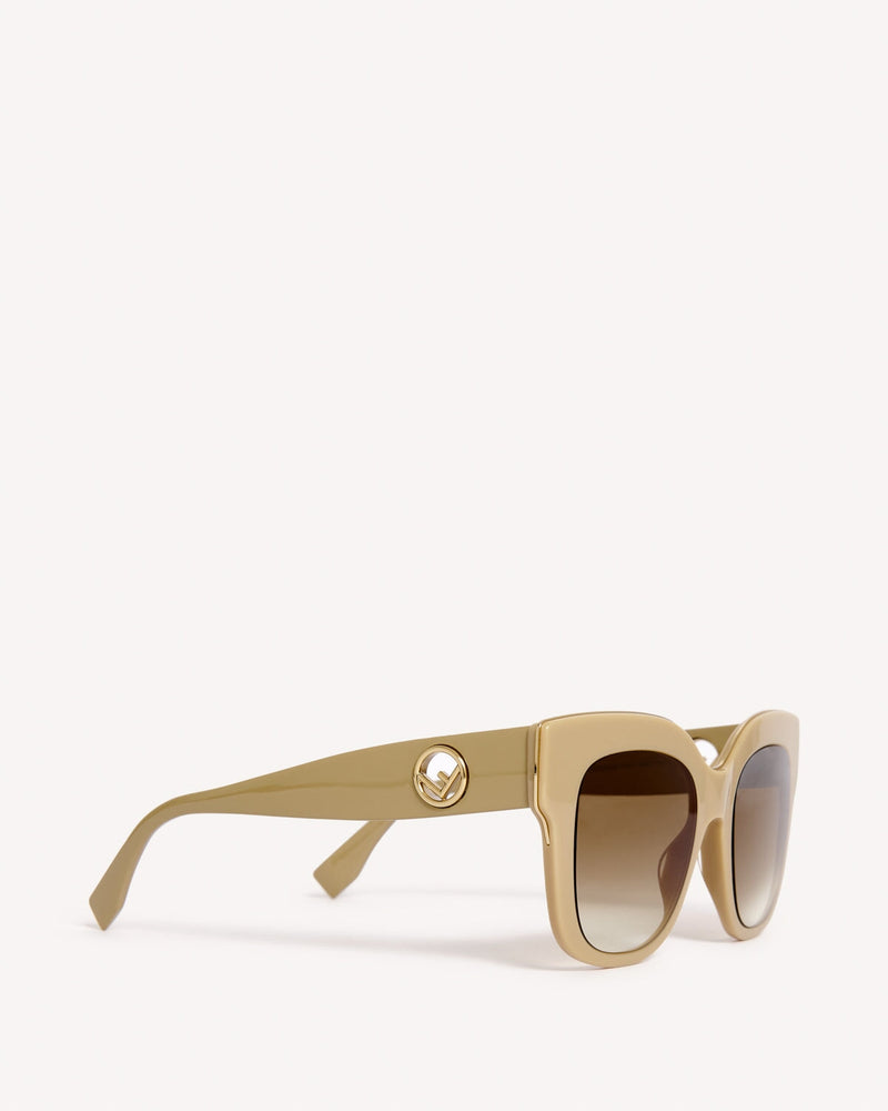 Fendi Oversized Square Sunglasses Beige | Malford of London Savile Row and Luxury Formal Wear Sale Outlet