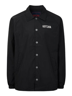 Gotcha Lightweight Coach Jacket Black | Malford of London Savile Row and Luxury Formal Wear Sale Outlet