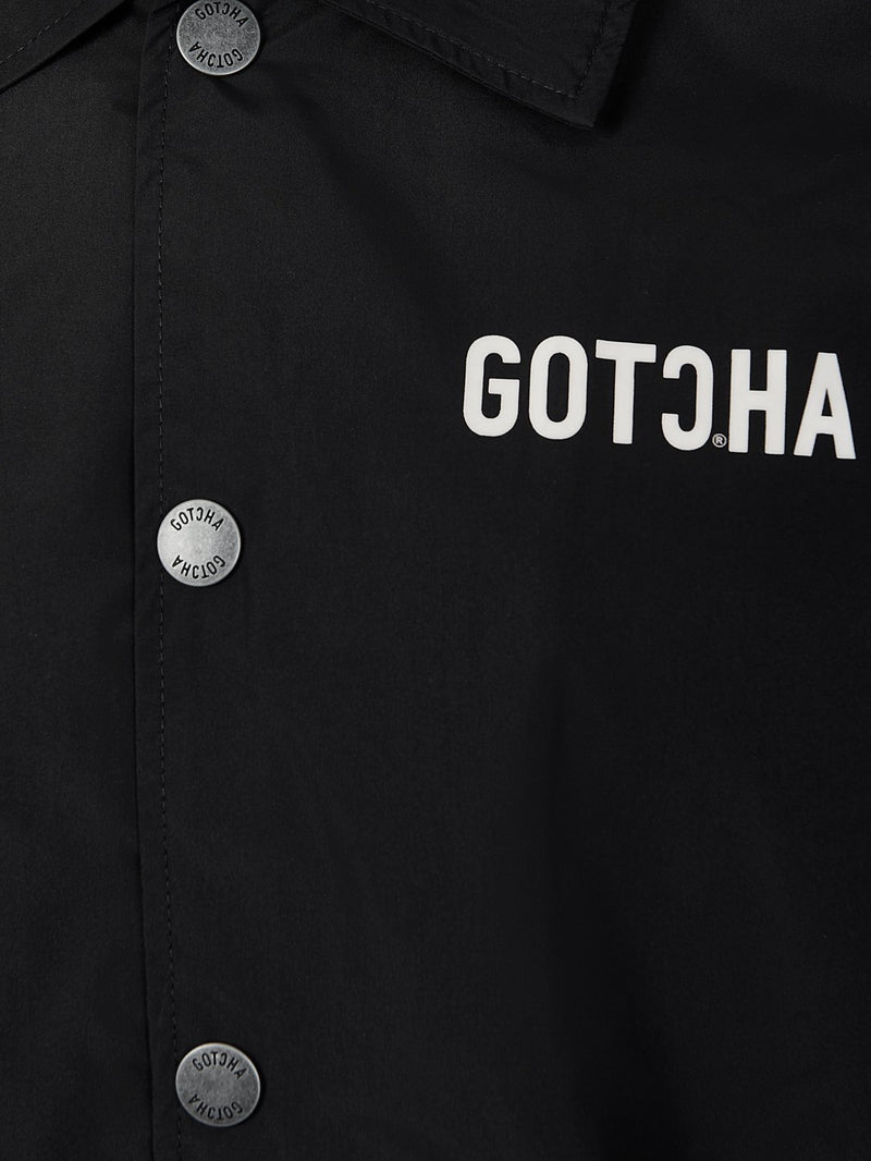 Gotcha Lightweight Coach Jacket Jet Black | Malford of London Savile Row and Luxury Formal Wear Sale Outlet