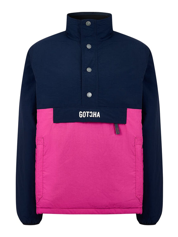 Gotcha Winter 1/4 Zip Coat - Navy/Fuschia | Malford of London Savile Row and Luxury Formal Wear Sale Outlet