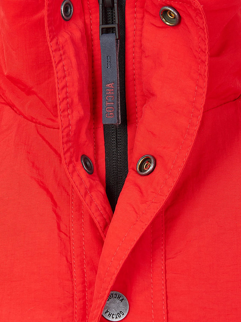 Gotcha Winter 1/4 Zip Coat - Red/Navy | Malford of London Savile Row and Luxury Formal Wear Sale Outlet
