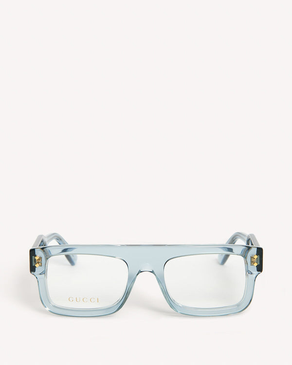Gucci Blue Acetate Square Optical Glasses | Malford of London Savile Row and Luxury Formal Wear Sale Outlet