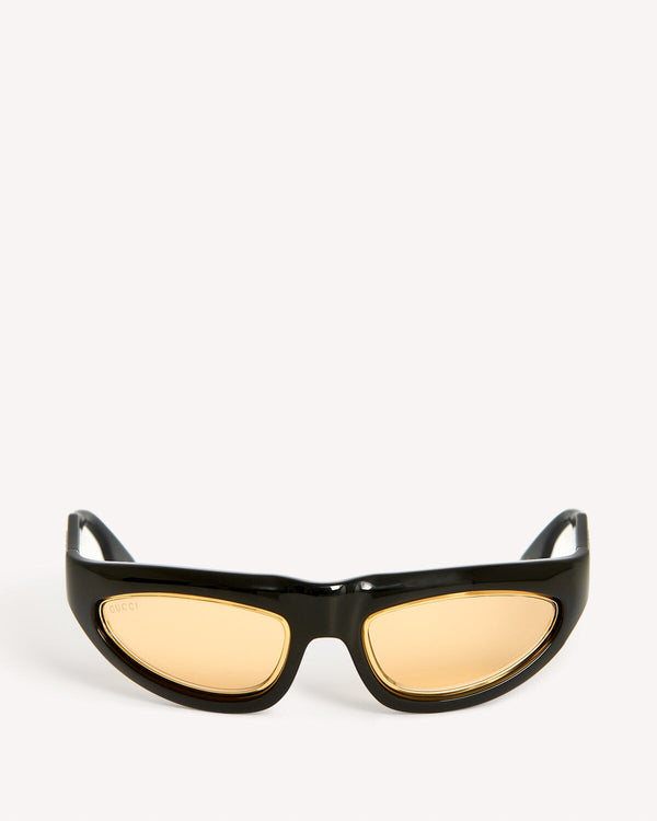 Gucci Bold Cat Eye Yellow/Black Glasses | Malford of London Savile Row and Luxury Formal Wear Sale Outlet
