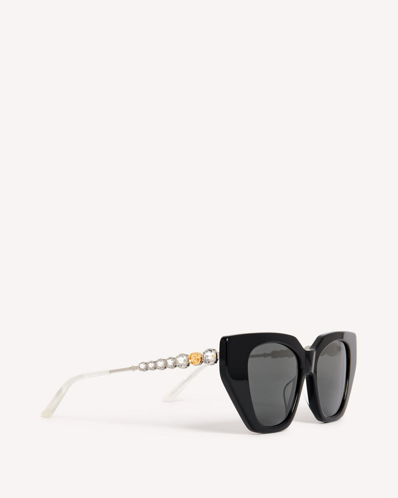 Gucci Crystal Cat Eye Sunglasses Black | Malford of London Savile Row and Luxury Formal Wear Sale Outlet