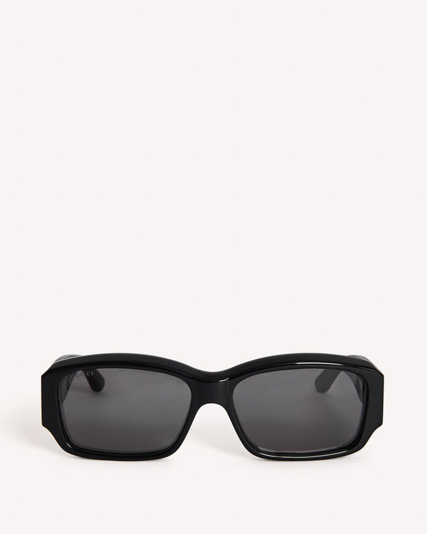 Gucci Havana Rectangle Sunglasses Black | Malford of London Savile Row and Luxury Formal Wear Sale Outlet