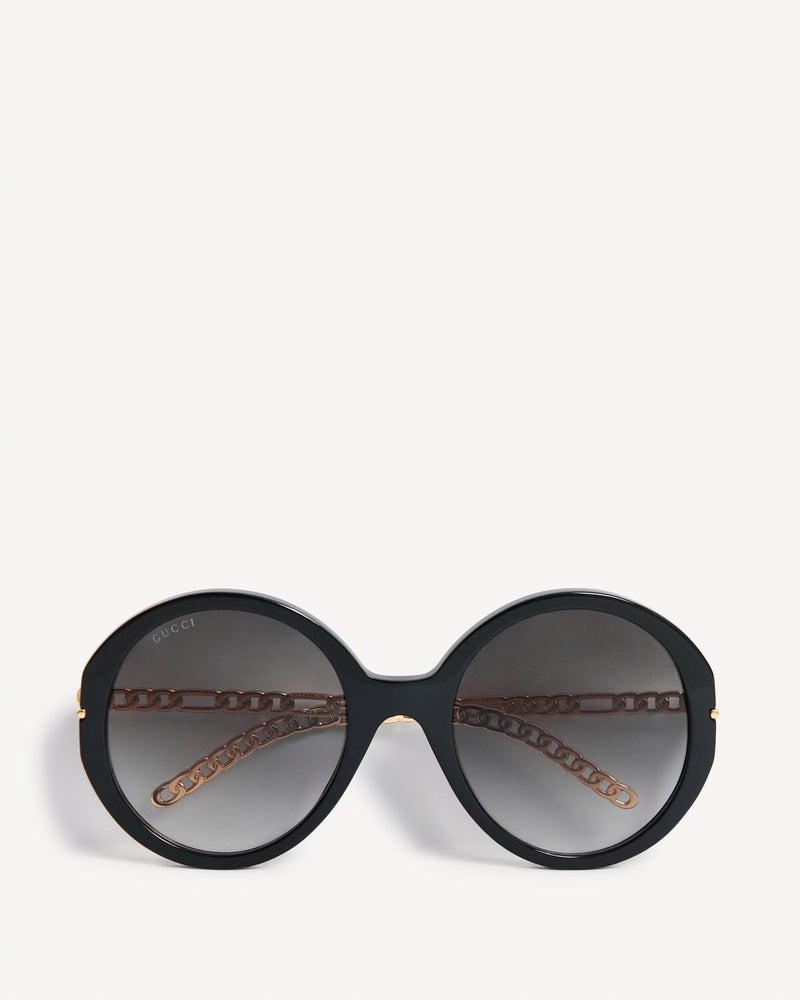 Gucci Logo Chain Sunglasses Black | Malford of London Savile Row and Luxury Formal Wear Sale Outlet