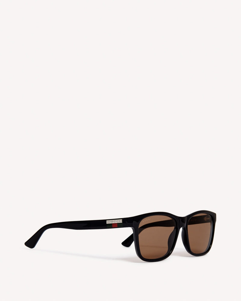 Gucci Square Frame Wayfarer Sunglasses Black | Malford of London Savile Row and Luxury Formal Wear Sale Outlet