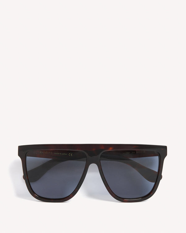 Gucci Trapezoid Sunglasses Havana | Malford of London Savile Row and Luxury Formal Wear Sale Outlet