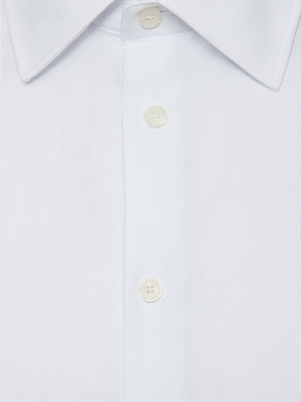 Hardy Amies Textured Formal Shirt White | Malford of London Savile Row and Luxury Formal Wear Sale Outlet