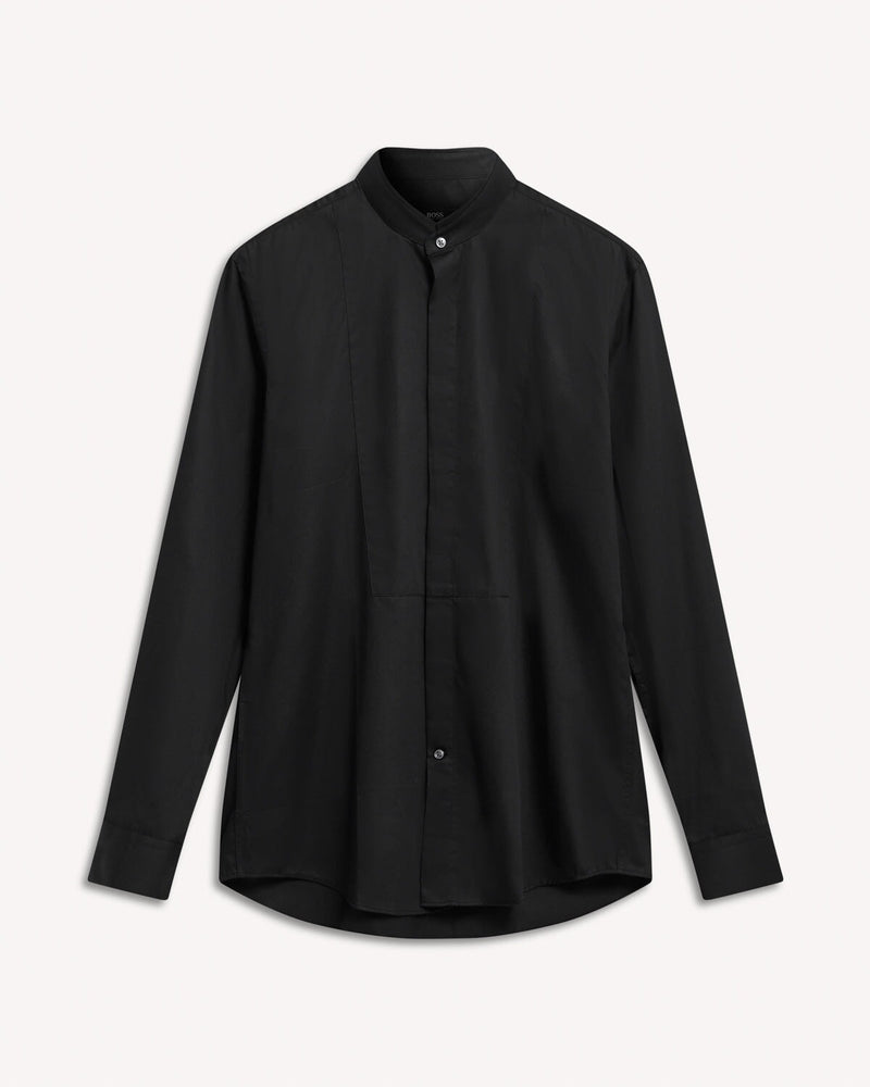 Hugo Boss Jarin Evening Shirt Black | Malford of London Savile Row and Luxury Formal Wear Sale Outlet