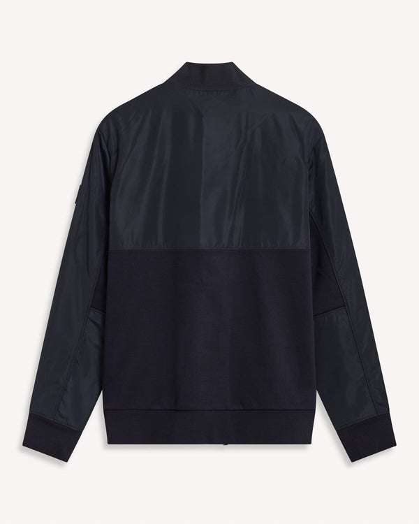 Hugo Boss Skiles Bomber Jacket Dark Blue | Malford of London Savile Row and Luxury Formal Wear Sale Outlet