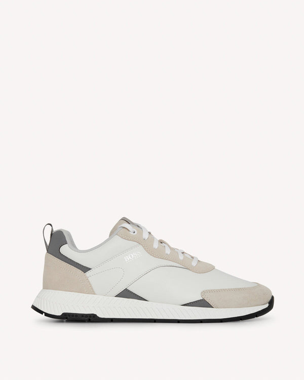 Hugo Boss Titanium Run White | Malford of London Savile Row and Luxury Formal Wear Sale Outlet