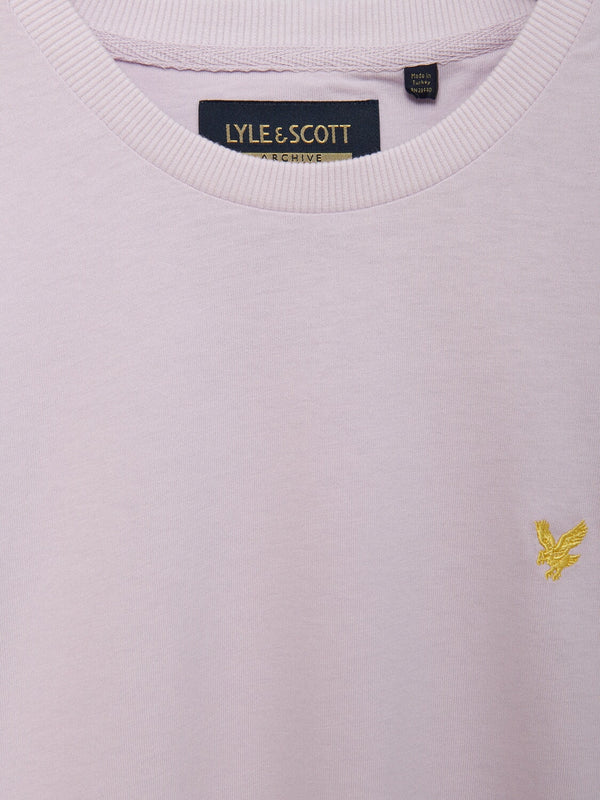 Lyle & Scott Mens Boxy Fit T-Shirt Lilac Sky | Malford of London Savile Row and Luxury Formal Wear Sale Outlet