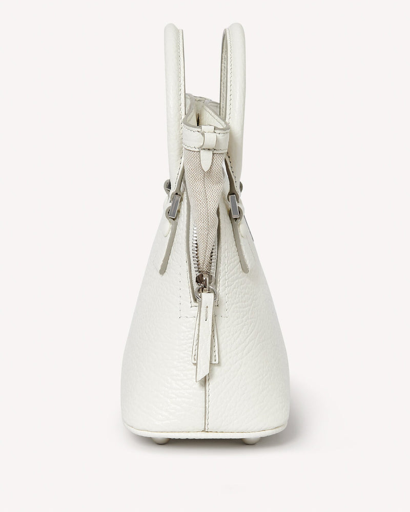 Maison Margiela 5AC Micro Leather Tote Bag White | Malford of London Savile Row and Luxury Formal Wear Sale Outlet