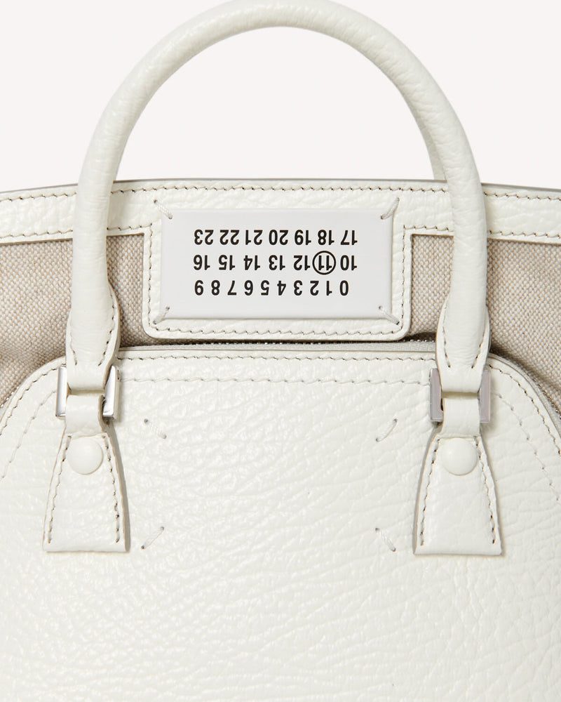 Maison Margiela 5AC Micro Leather Tote Bag White | Malford of London Savile Row and Luxury Formal Wear Sale Outlet