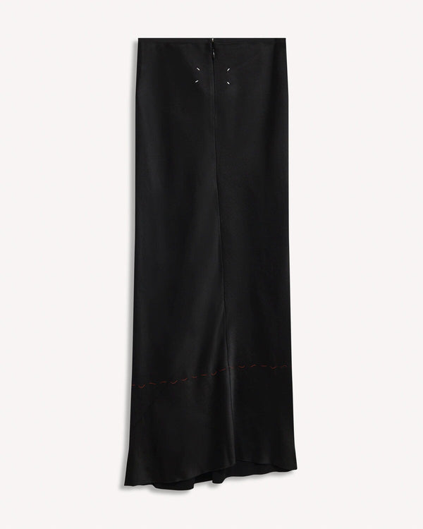 Maison Margiela High Waist Midi Skirt Black | Malford of London Savile Row and Luxury Formal Wear Sale Outlet